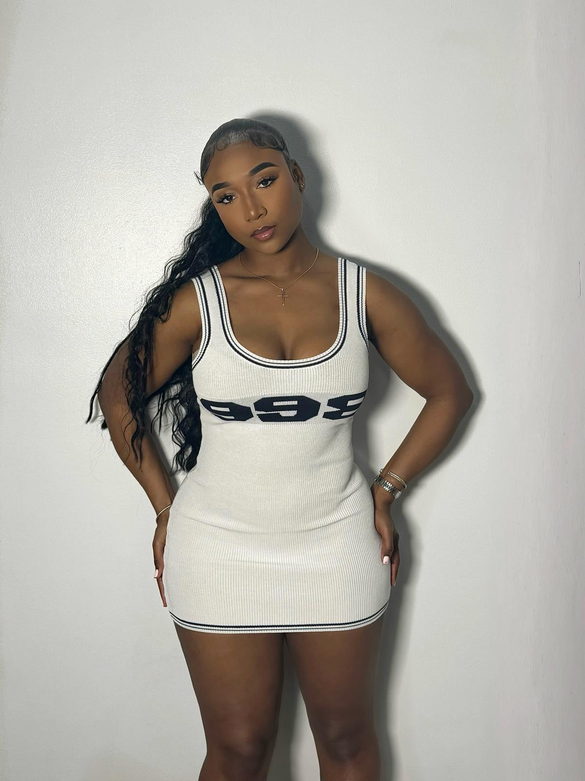 Knitted mini dress